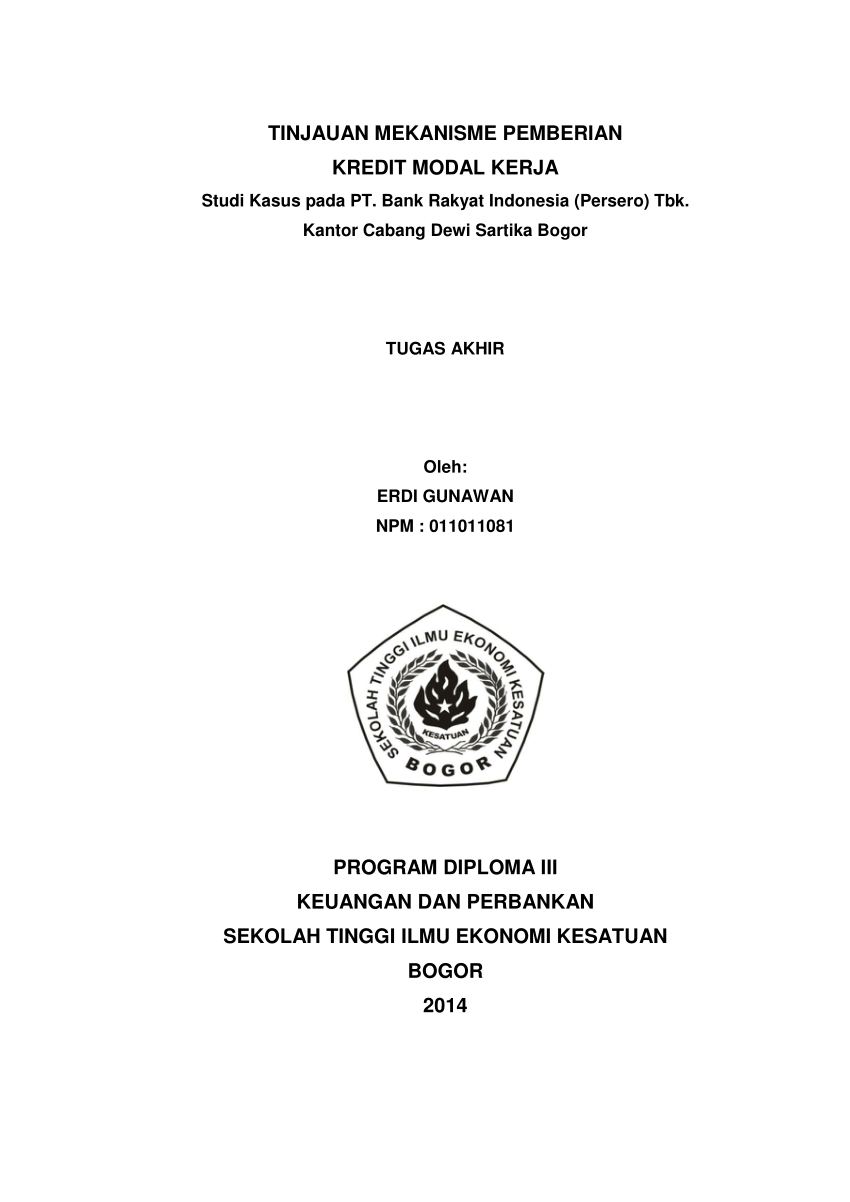 contoh proposal perbankan syariah pdf
